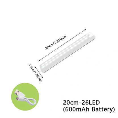 Wireless LED motion sensor night light with magnetic mounting in various sizes