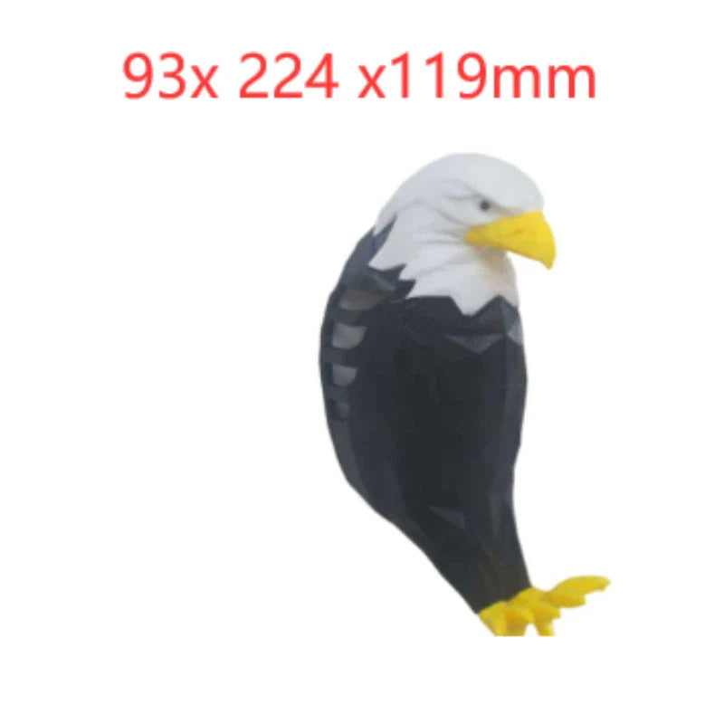 Captivating 3D printed animal wall lamp with eagle silhouette design, casting mesmerizing light and shadow effects
