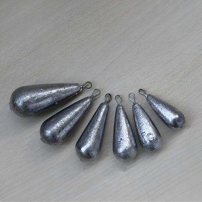 Drop shape band fishing sinker lead weights in 20g 30g 40g 50g and Tongxin 20g options
