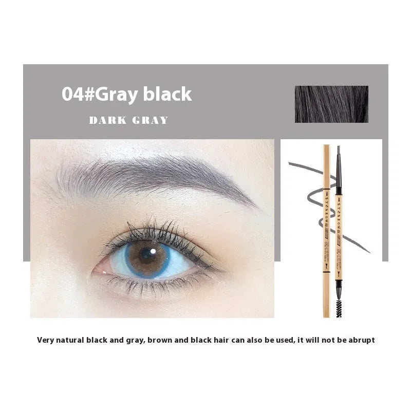 Small Gold Chopsticks ultra-fine eyebrow pencil in five shades for precise brow definition