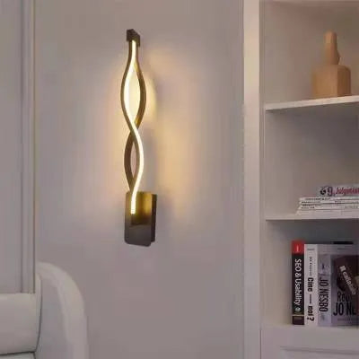 Minimalist Nordic style LED wall mounted bedside lamp with a silicone shade and touch button.