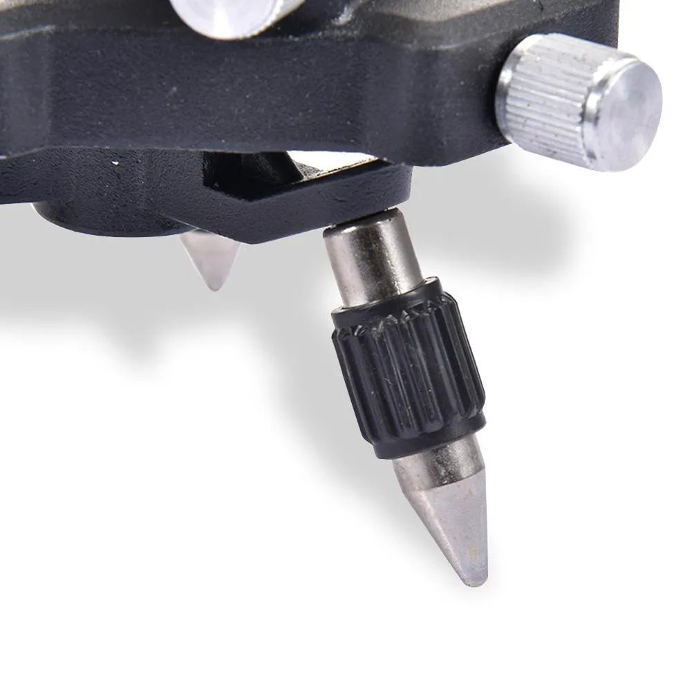 Black aluminium alloy spirit level base accessory for YL-30 model with rotating mechanism.