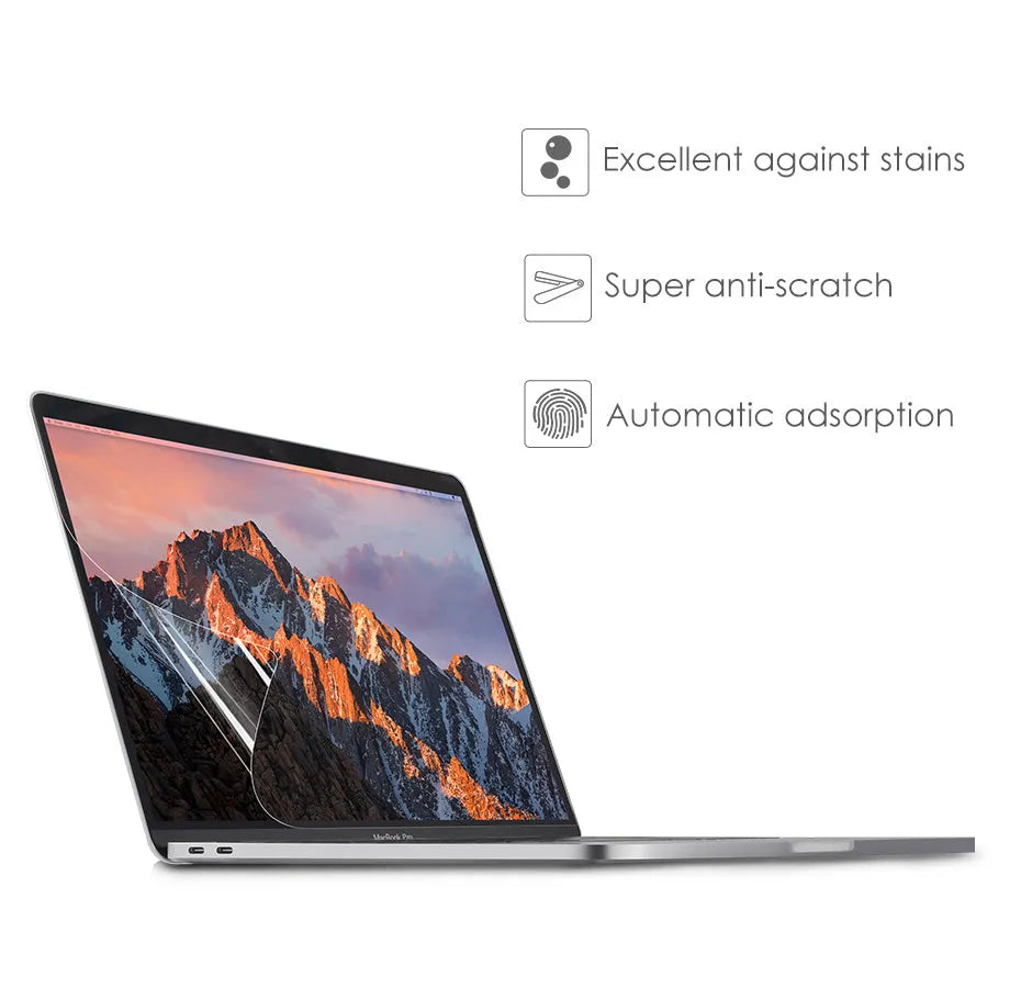 Matte screen protector film for MacBook Pro 13 inch 2016-2019 and MacBook Air 11.6 13.3, anti-scratch, 4 H