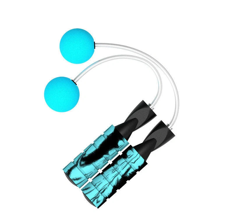 Adjustable weighted cordless jump rope with EVA balls for effective workouts