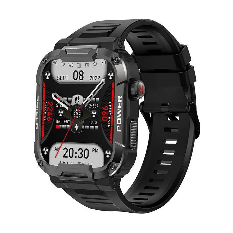 Smart watch with TFT screen, touch button, Bluetooth calling and 50 x 44mm dial in Black, Soil Yellow or Army Green