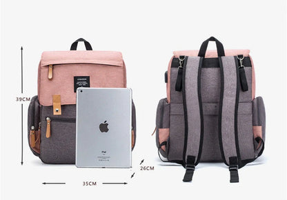 LEQUEEN Stylish Large Capacity Mummy Bag in various colors and styles, perfect for parents on the go.