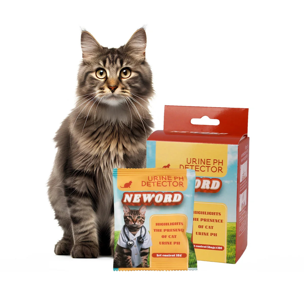 Cat Litter Self Checking Particles 5PC Set in brown and green, showing colour-changing moisture detection
