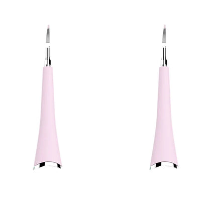 Pink and blue waterproof electric tooth scaler with 190mm handle for dental calculus removal