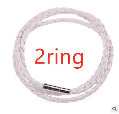 A personalized leather bracelet with engraved beads, a thoughtful gift for men