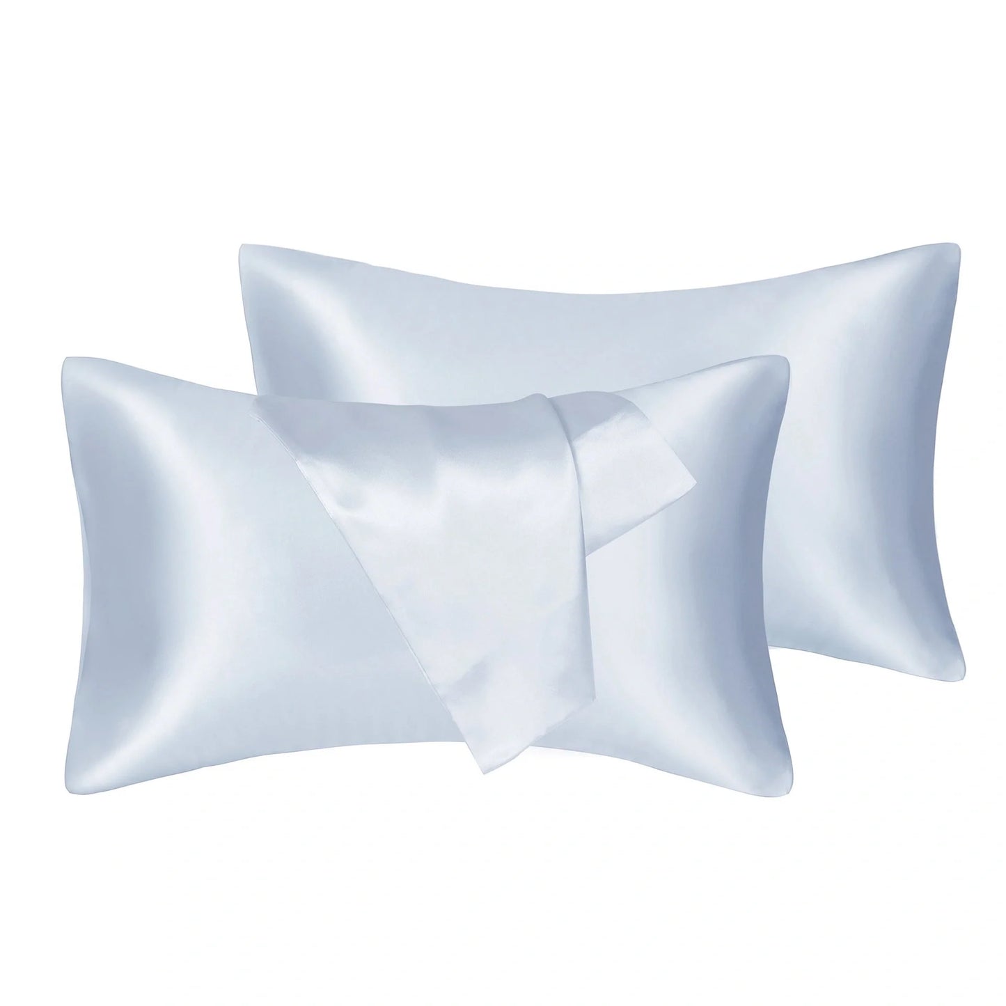 75D Satin Artificial Silk Pillowcase in various colours and sizes