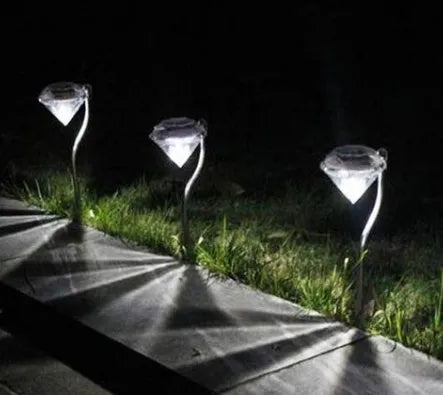 Solar-powered garden spotlight with adjustable angle and IP55 waterproof rating for outdoor lighting