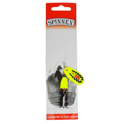 R composite rotating sequins copper bell fishing lure in seven colours showing 3# size and metal construction