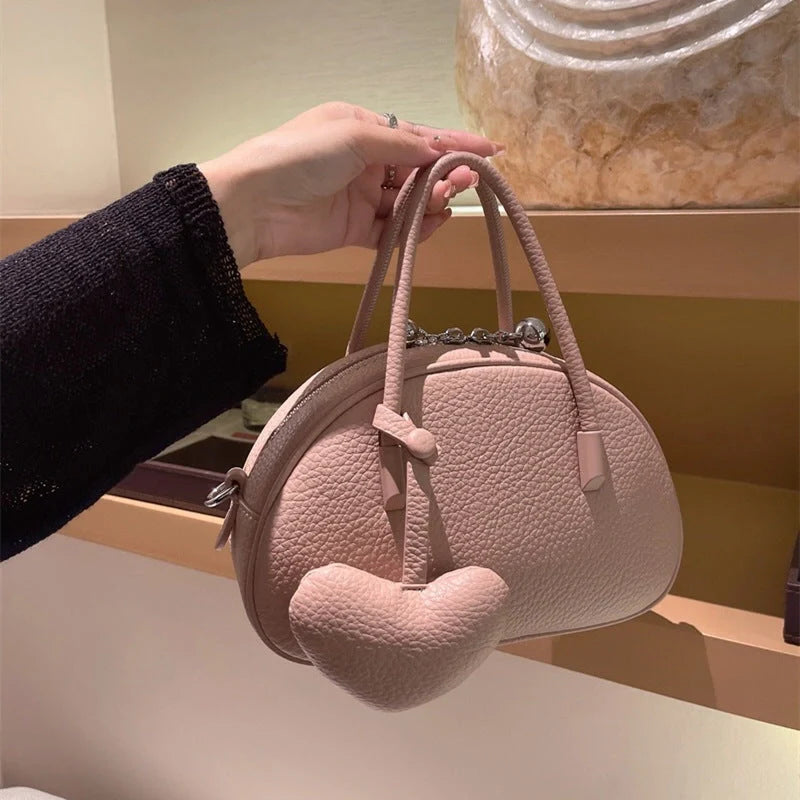 2024 Women's Luxury Designer Heart Crossbody Bag in genuine leather