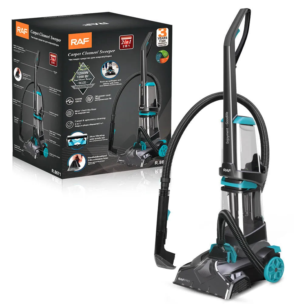 R8671 coloured two-in-one mechanical floor cleaner with mopping and washing functions