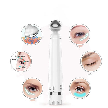 Tightening beauty instrument with USB charging and three light modes, white and gold options