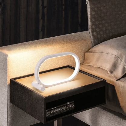 Stylish LED desk lamp with touch control and dimming functionality, perfect for modern workspaces and bedrooms