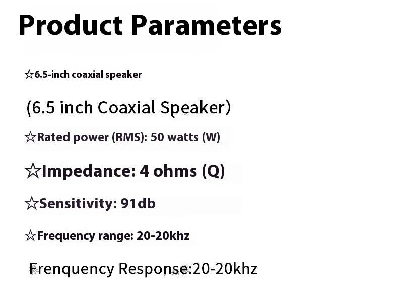 Car Audio Modification 6.5-inch Subwoofer 12V 50W X8 Electric Horn Speaker for General Vehicle Models Car Sound Upgrade