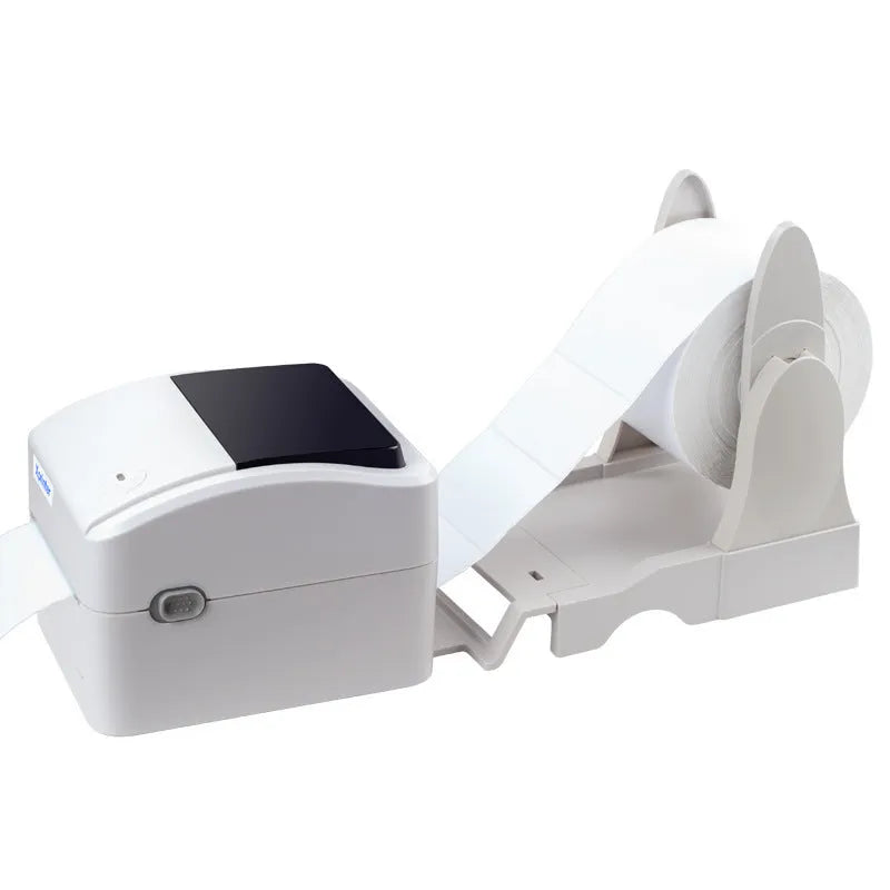 USB thermal barcode printer, 25.4-118mm print size, compact 215x178x155mm body, for retail and clothing labels