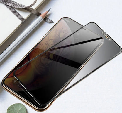 Full coverage tempered glass screen protector for Samsung Galaxy smartphones showing edge-to-edge design