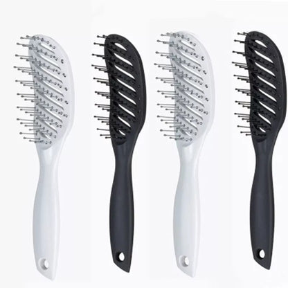 Vent Comb Hairbrush in black, white, pink, or blue with anti-static hollow design
