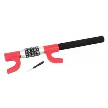 Car anti-theft password steering wheel U-lock in alloy steel with combination dial