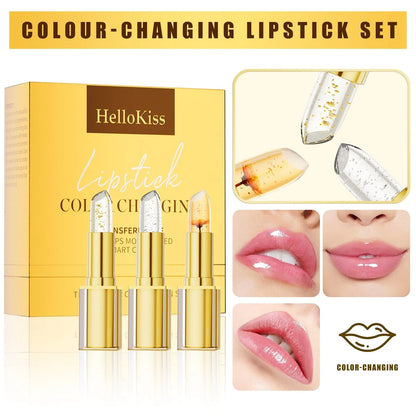 Anti-smudge warm colour-changing liquid lipstick in 3.5g tube.