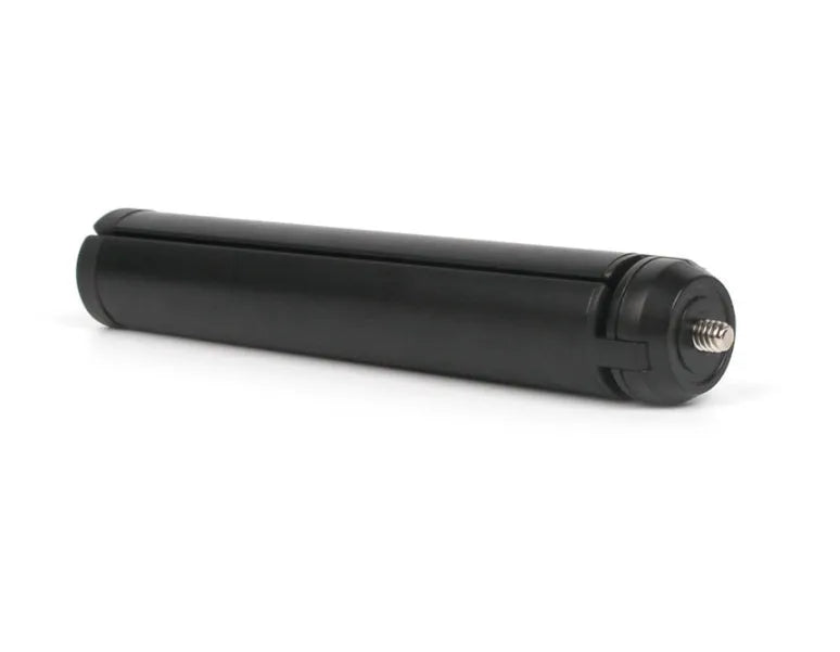 Black aluminium mobile phone tripod with PTZ adjustments for handheld stabilisation
