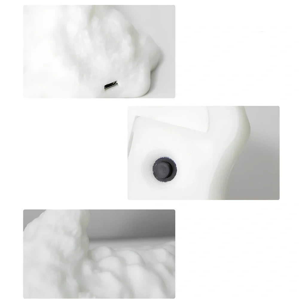3D printed dragon LED night light with blue colour and fire illumination effect