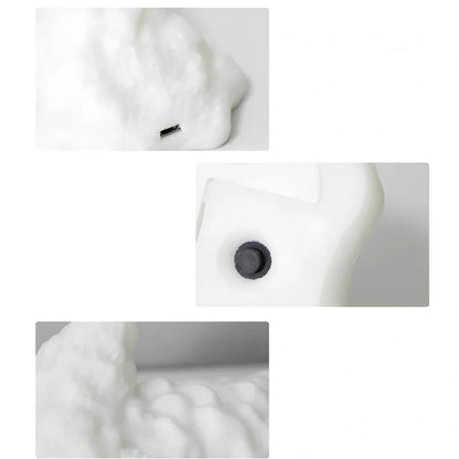 3D printed dragon LED night light with blue colour and fire illumination effect