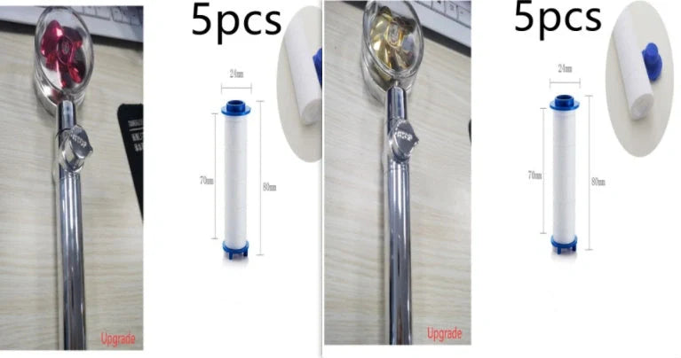 Turbo Propeller Shower Head with 360° fan extension and holder for a luxurious shower experience