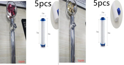 Turbo Propeller Shower Head with 360° fan extension and holder for a luxurious shower experience