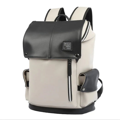 Square vertical crossbody bag in high quality PU with double root strap, car suture detail, 31x17x44cm, black or black and white