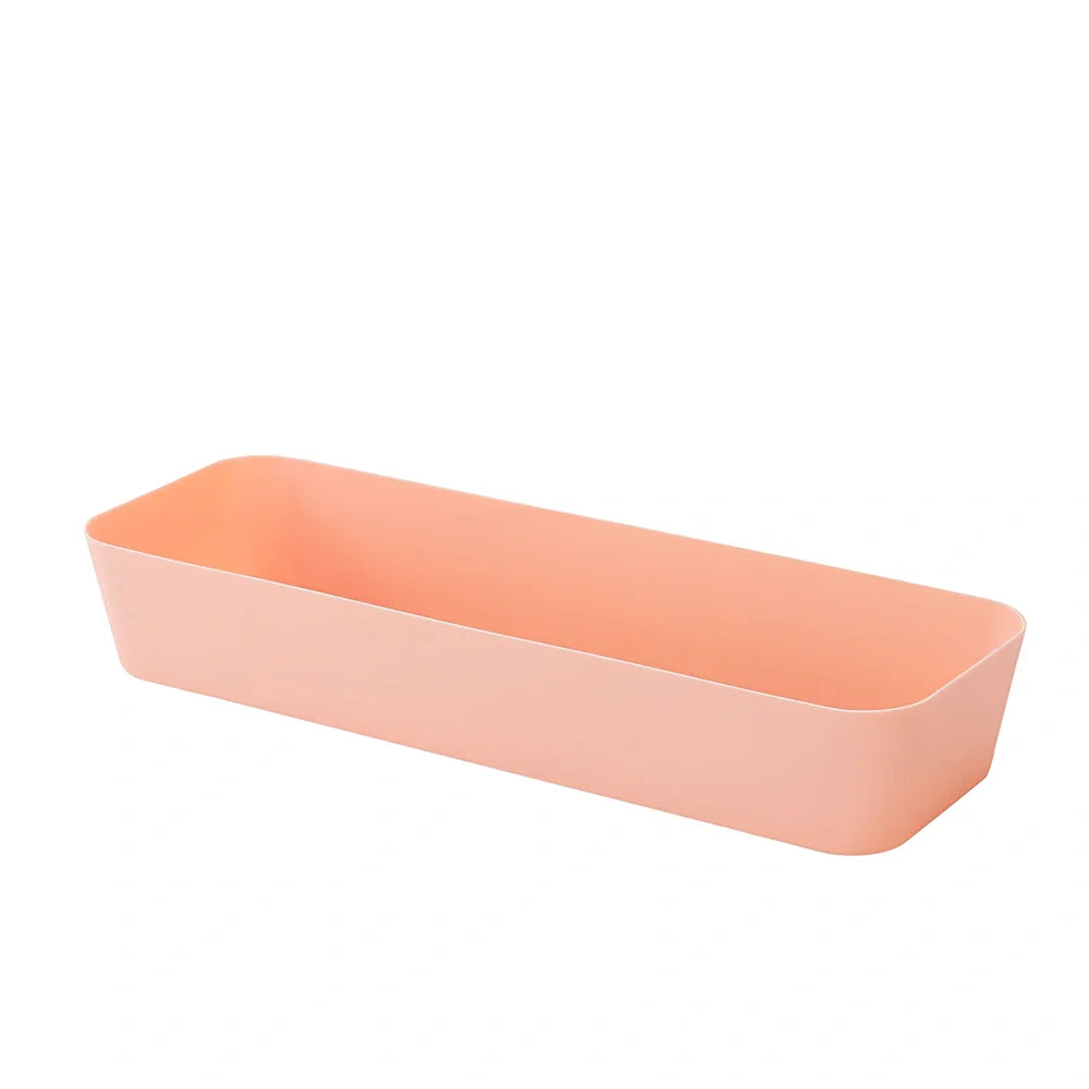 Plastic drawer organiser for underwear storage in multiple sizes and colours