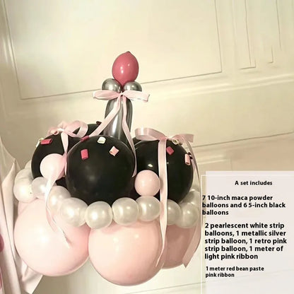 Balloon bouquet DIY kit for cake decorating with round balloon and 10 style options