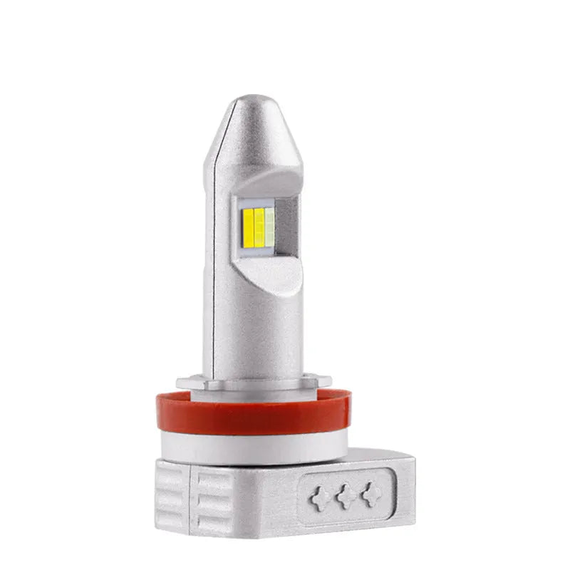 LED fog light retrofit bulb with aluminium housing for cars, motorcycles, and trucks