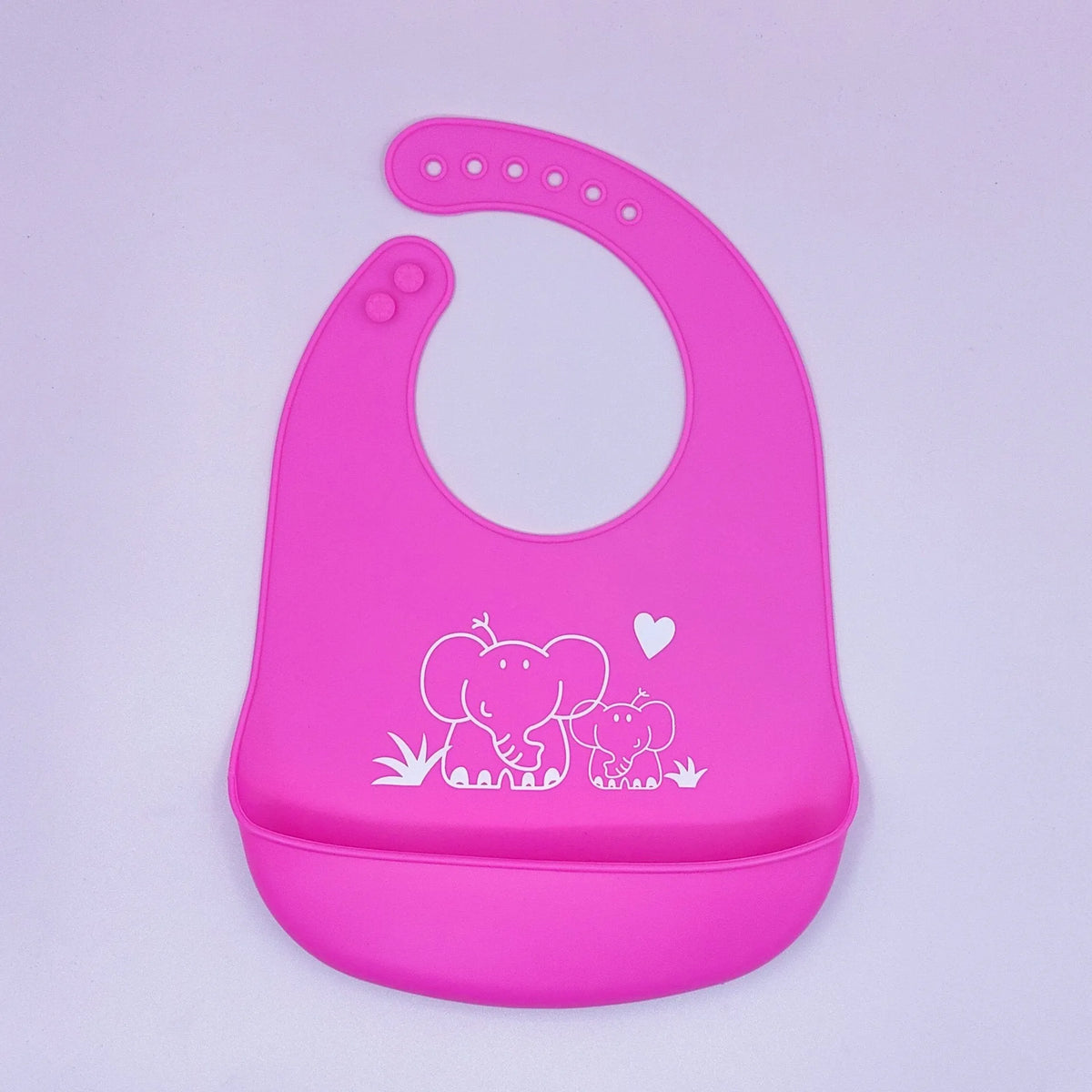 Silicone baby bib with cartoon print, waterproof and antifouling, for ages 0-6 years