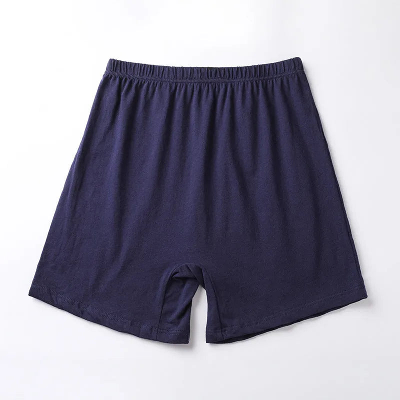 Men's solid colour high-waist boxers in modal fabric laid flat.