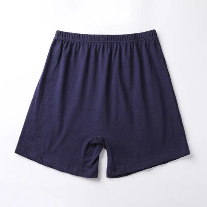 Men's solid colour high-waist boxers in modal fabric laid flat.