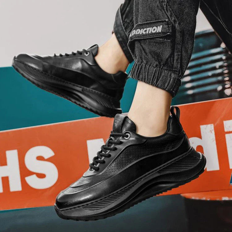 Stylish thick-sole sneakers in various colors, featuring stitching details and a lace-up design for a customizable fit