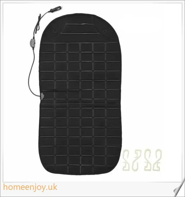 Electric heated car seat cushions in various colours, designed to keep drivers and passengers warm and comfortable during the winter months.