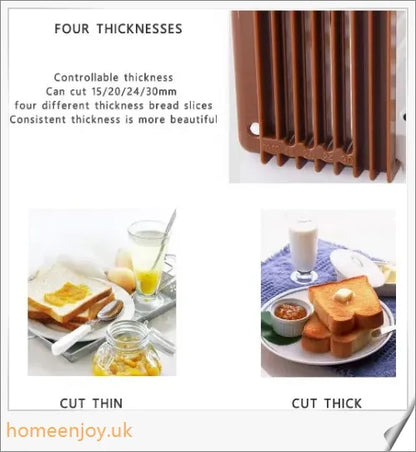 Adjustable Bread Slicer Machine for Homemade, Artisanal, and French Bread Cutting