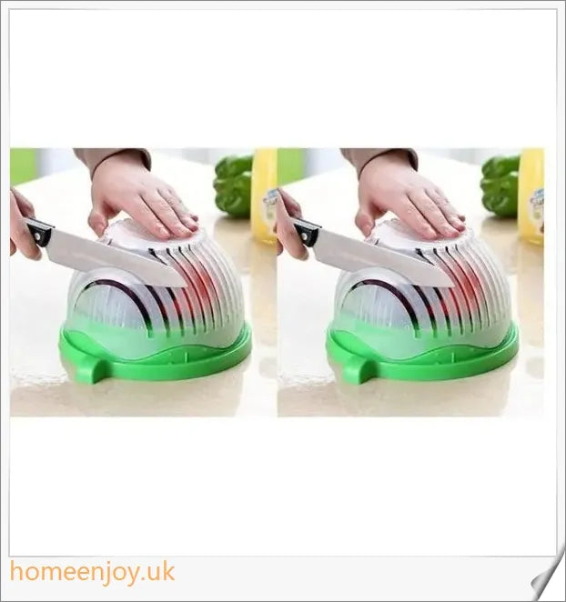 60 Seconds Salad Cutting Slicer Bowl - Versatile kitchen gadget for quick and easy salad preparation
