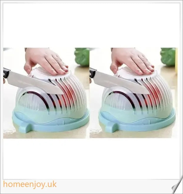 60 Seconds Salad Cutting Slicer Bowl - Versatile kitchen gadget for quick and easy salad preparation