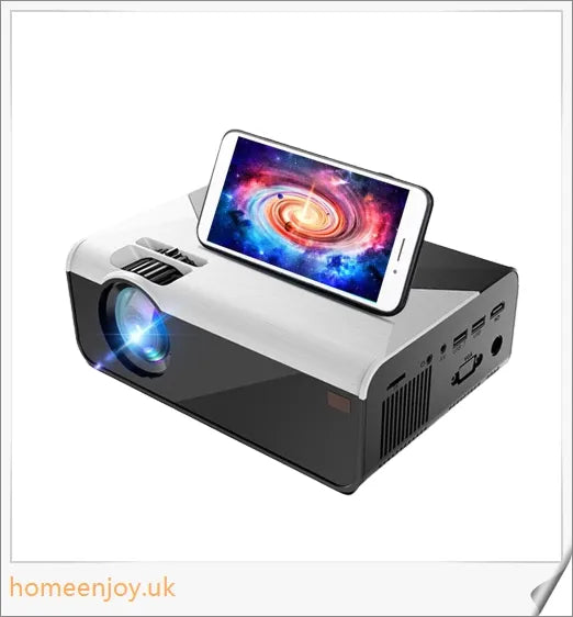 Crenova Mini LED Projector - Compact, Portable, and Bluetooth-Enabled for Versatile Home Entertainment