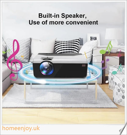 Crenova Mini LED Projector - Compact, Portable, and Bluetooth-Enabled for Versatile Home Entertainment