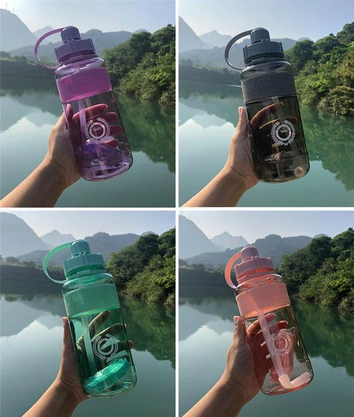 Premium plastic water bottle in various colours for outdoor hydration and adventures