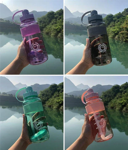 Premium plastic water bottle in various colours for outdoor hydration and adventures