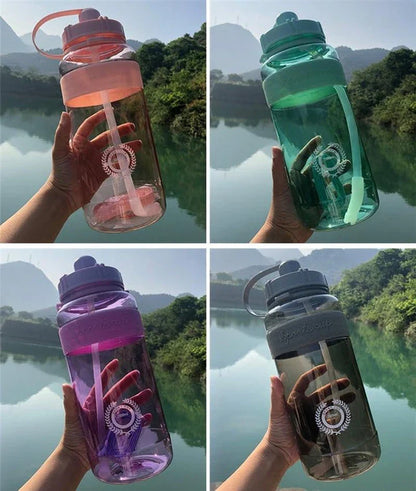Premium plastic water bottle in various colours for outdoor hydration and adventures
