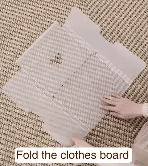 Storage Anti-Wrinkle Folding Clothes Board, a practical wardrobe organiser that keeps clothes neatly stacked and wrinkle-free.