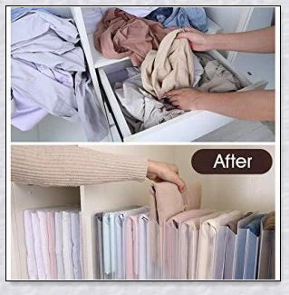 Storage Anti-Wrinkle Folding Clothes Board, a practical wardrobe organiser that keeps clothes neatly stacked and wrinkle-free.